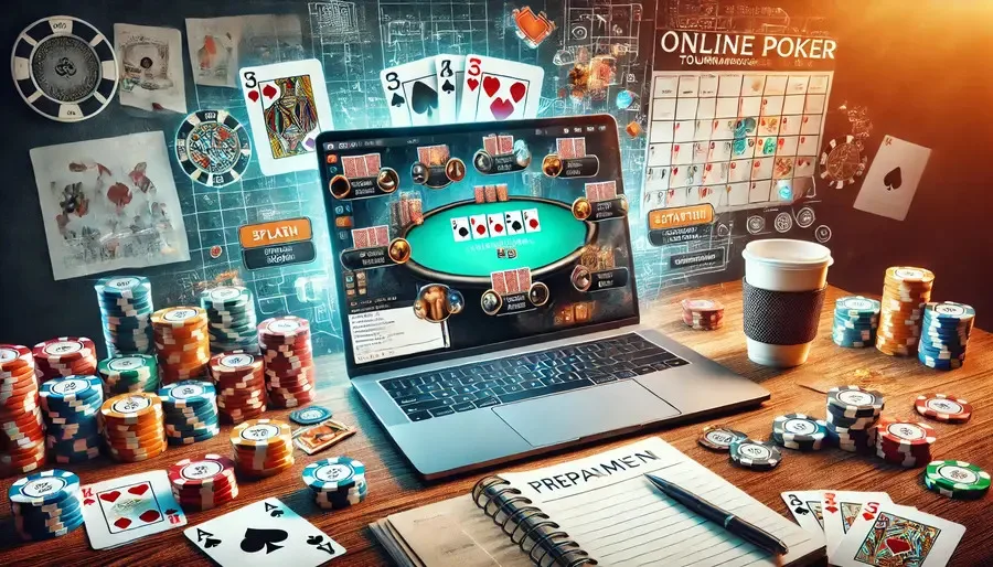 Poker turnuvası hazırlığı