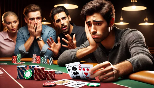 Poker player mistakes