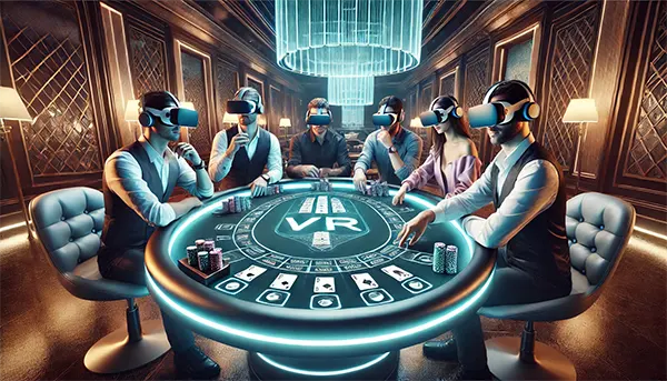 VR poker gameplay