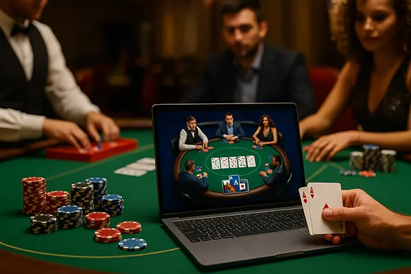 Spieler mit Chips