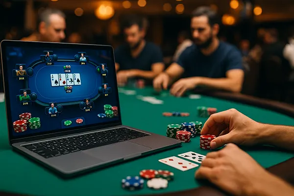 Spieler mit Chips