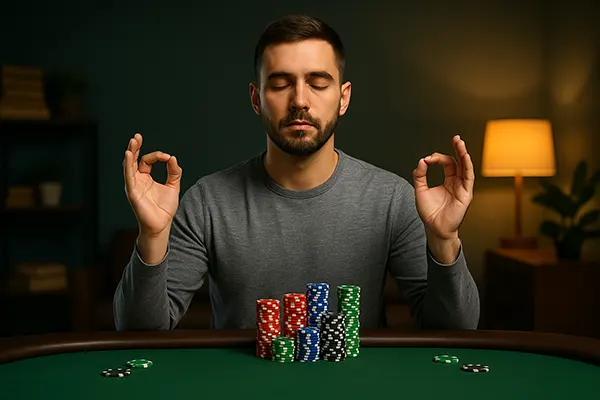 Ruhiger Pokertisch-Moment